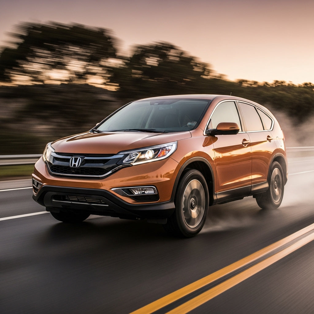 Action Shot: Honda CR-V Driving Fast