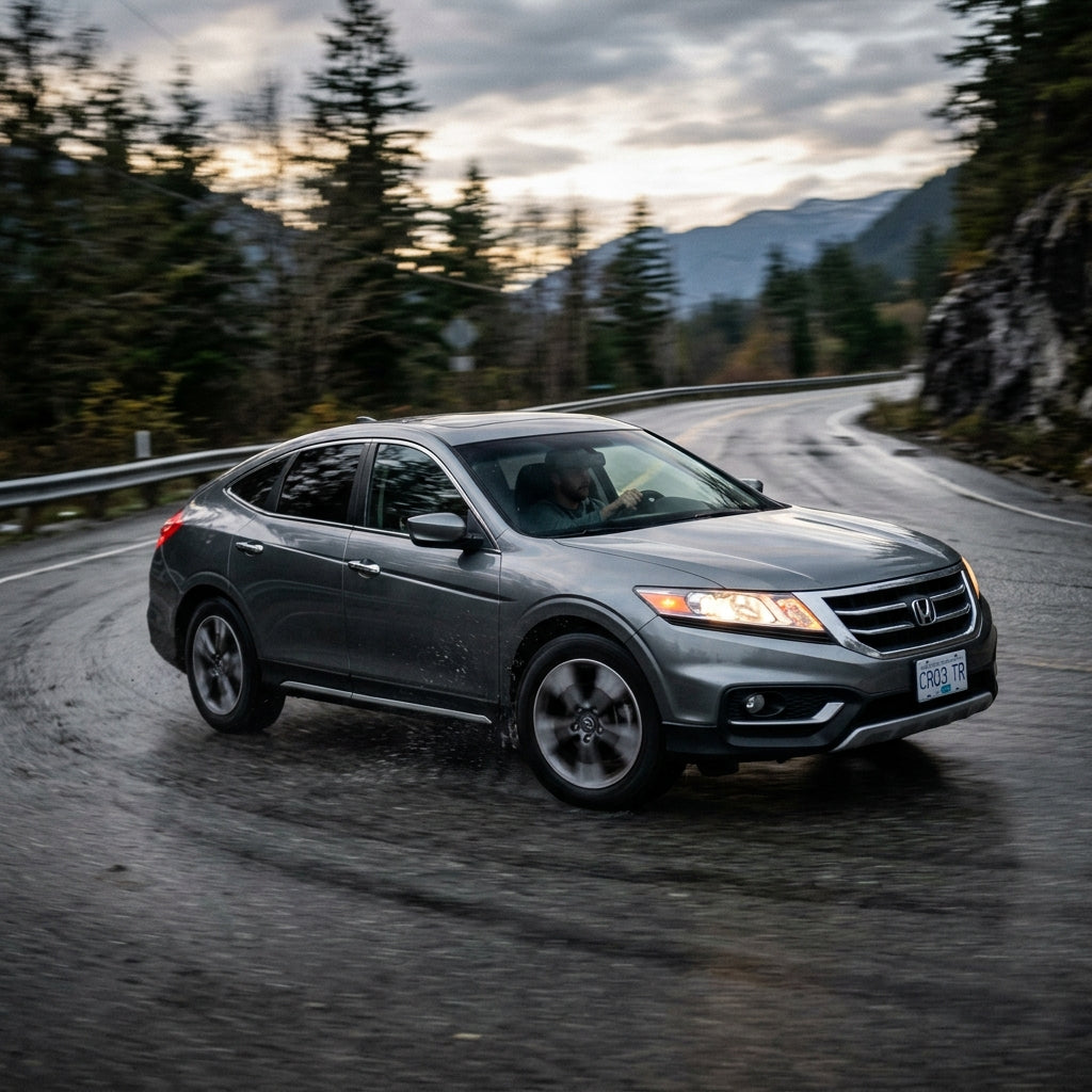 Action Shot: Honda Crosstour Driving Fast