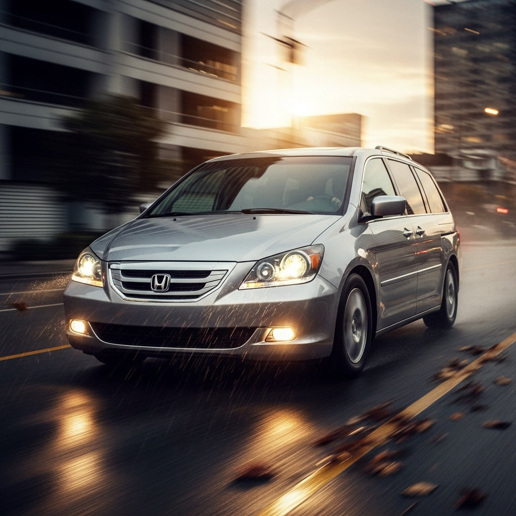 Action Shot: Honda Odyssey Driving Fast