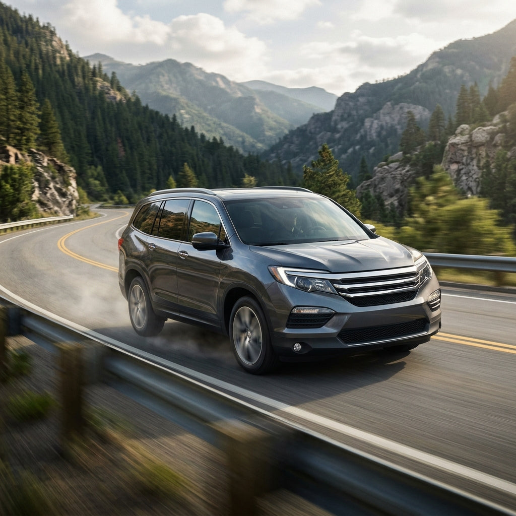 Action Shot: Honda Pilot Driving Fast