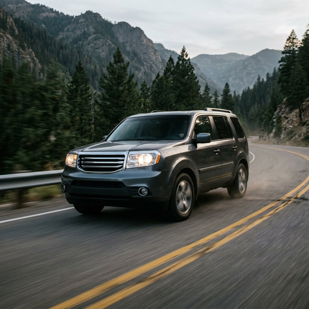 Action Shot: Honda Pilot Driving Fast