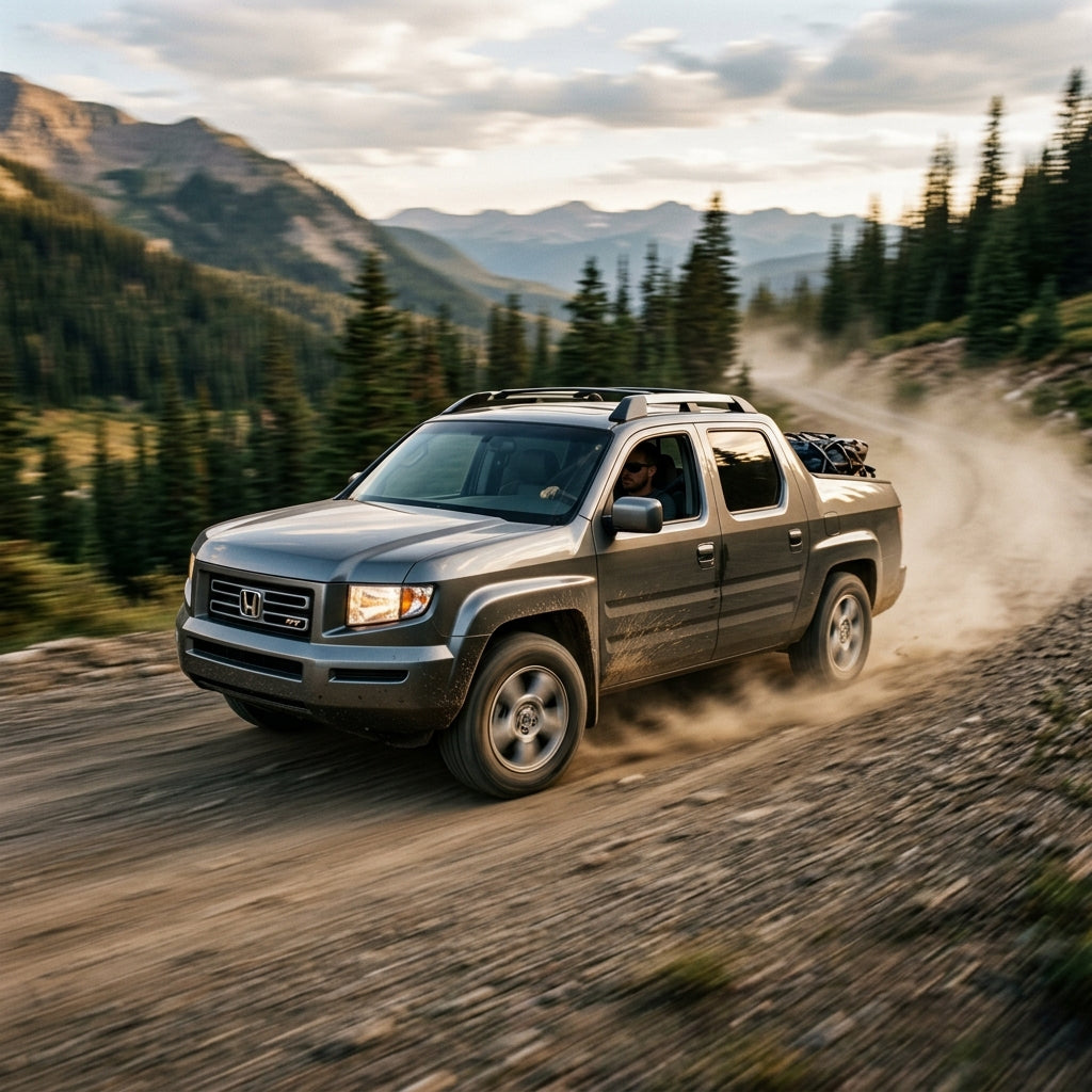 Action Shot: Honda Ridgeline Driving Fast