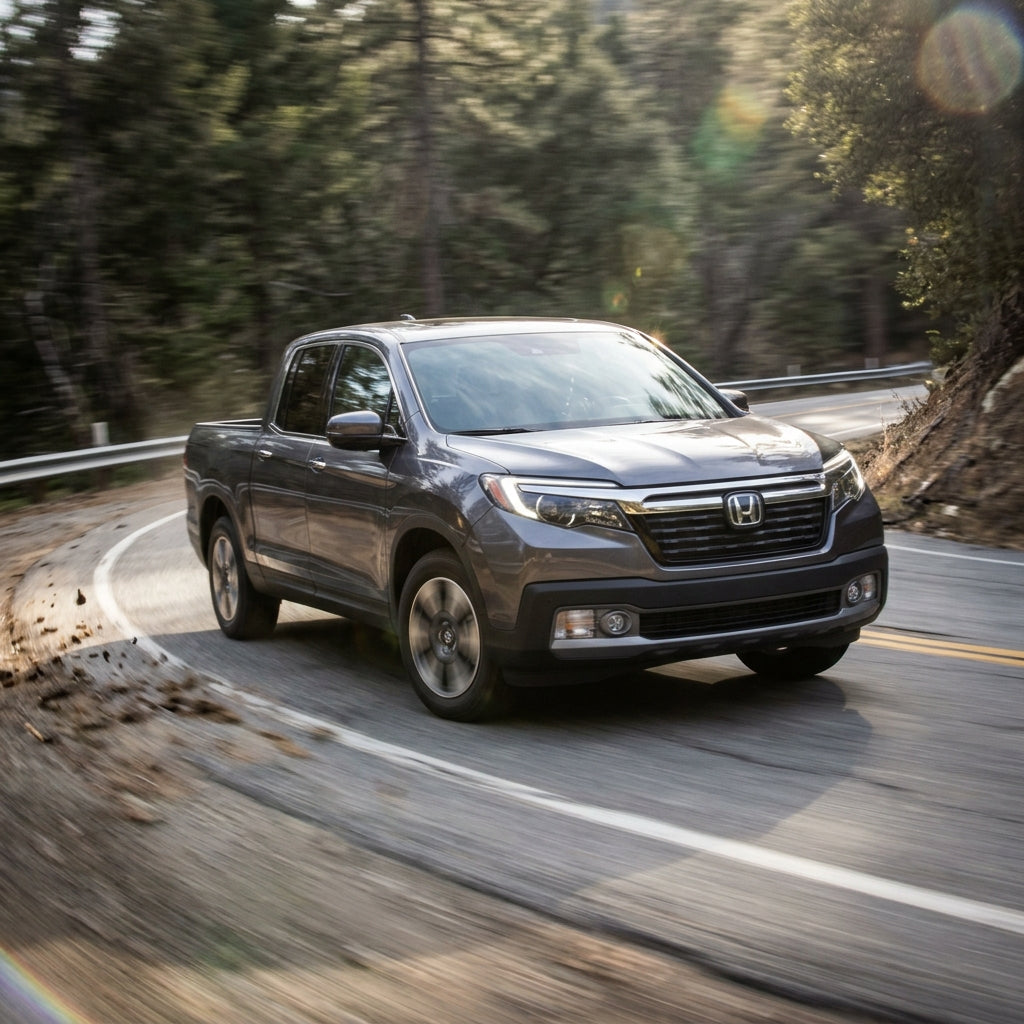 Action Shot: Honda Ridgeline Driving Fast