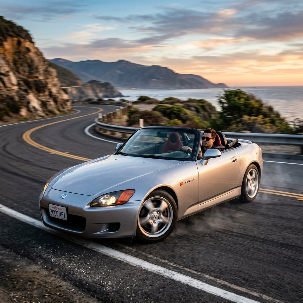 Action Shot: Honda S2000 Driving Fast