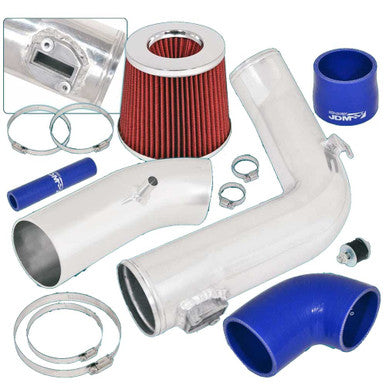 Cold Air Intake Kit +Filter for Chevrolet Cobalt (2005-2010) LT LS with 2.2L / 2.4L 4 Cylinder Engine Chrome Blue Default Title