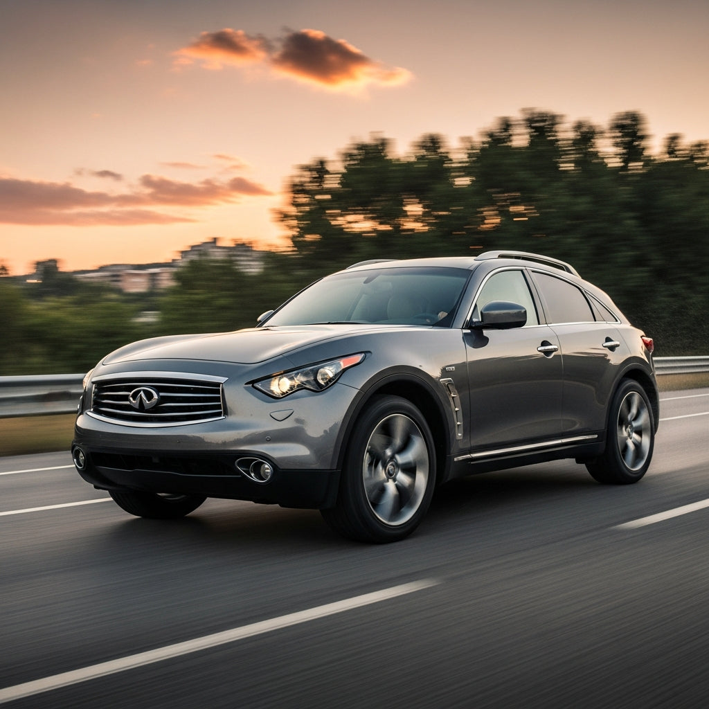 Action Shot: Infiniti FX35 Driving Fast