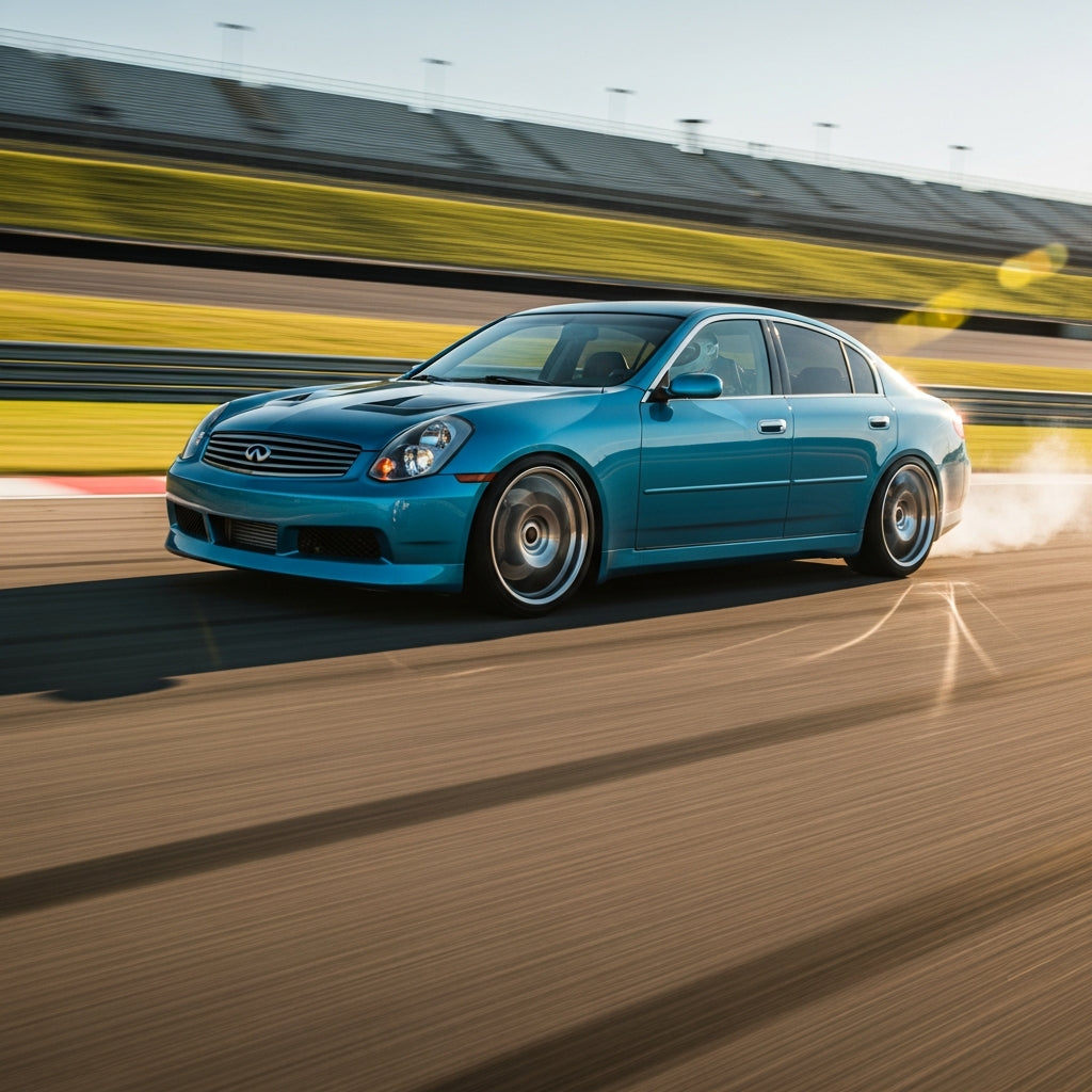 Action Shot: Infiniti G35 Driving Fast