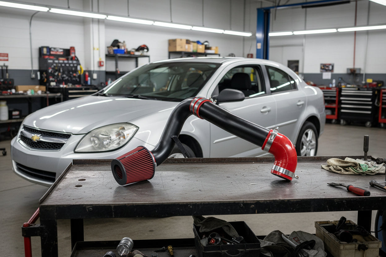 Performance Air Intake for Chevrolet Cobalt (2005-2010) LT LS Sport with 2.2L/2.4L L4 Engines Black Red Default Title