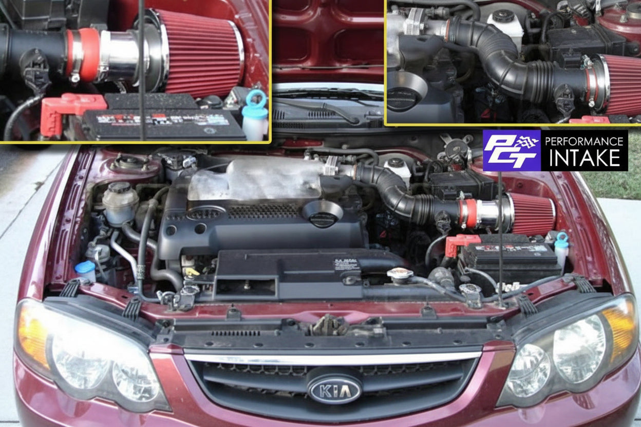 Performance Air Intake For Kia Sedona Spectra LX/EX (2002-2005) With 3.5L V6 Engine Black