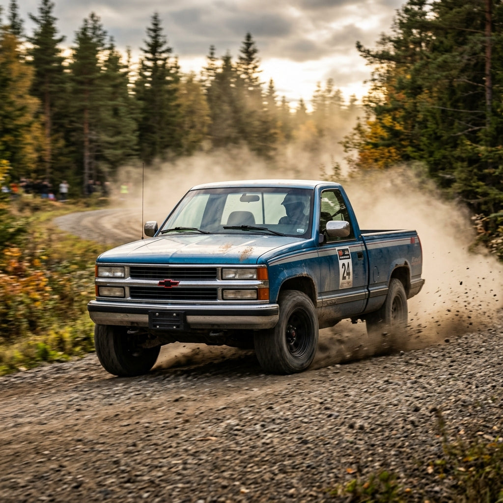 Action Shot: Chevrolet C/K Trucks Driving Fast