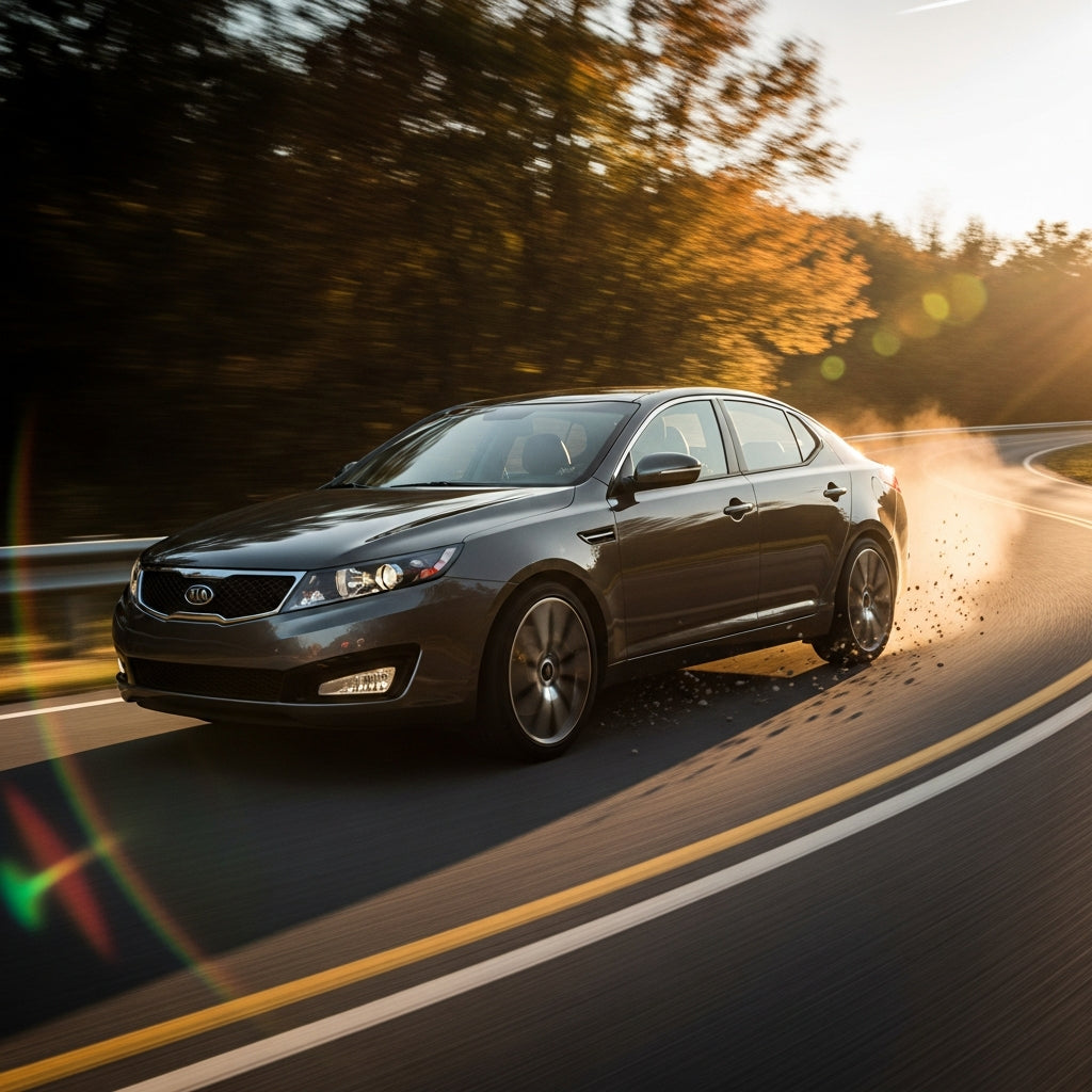 Action Shot: Kia Optima Driving Fast