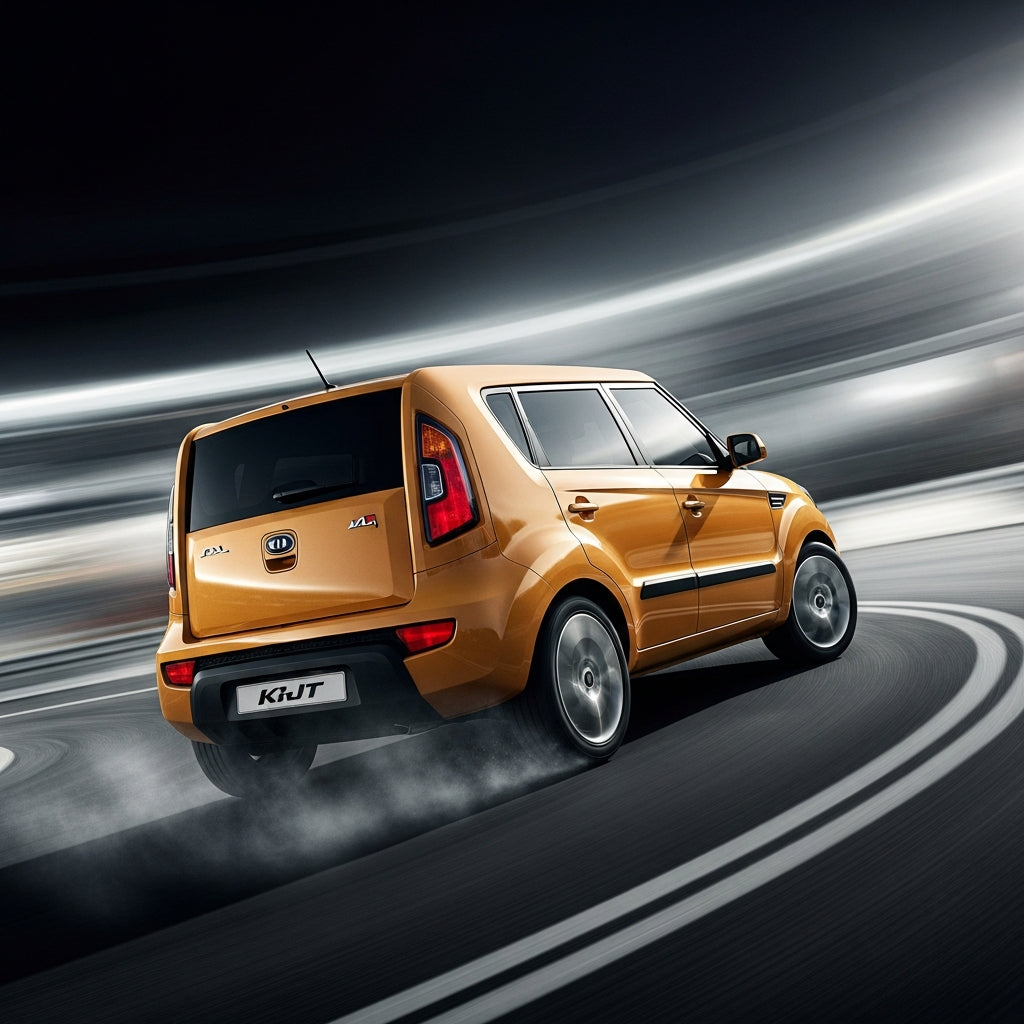 Action Shot: Kia Soul Driving Fast