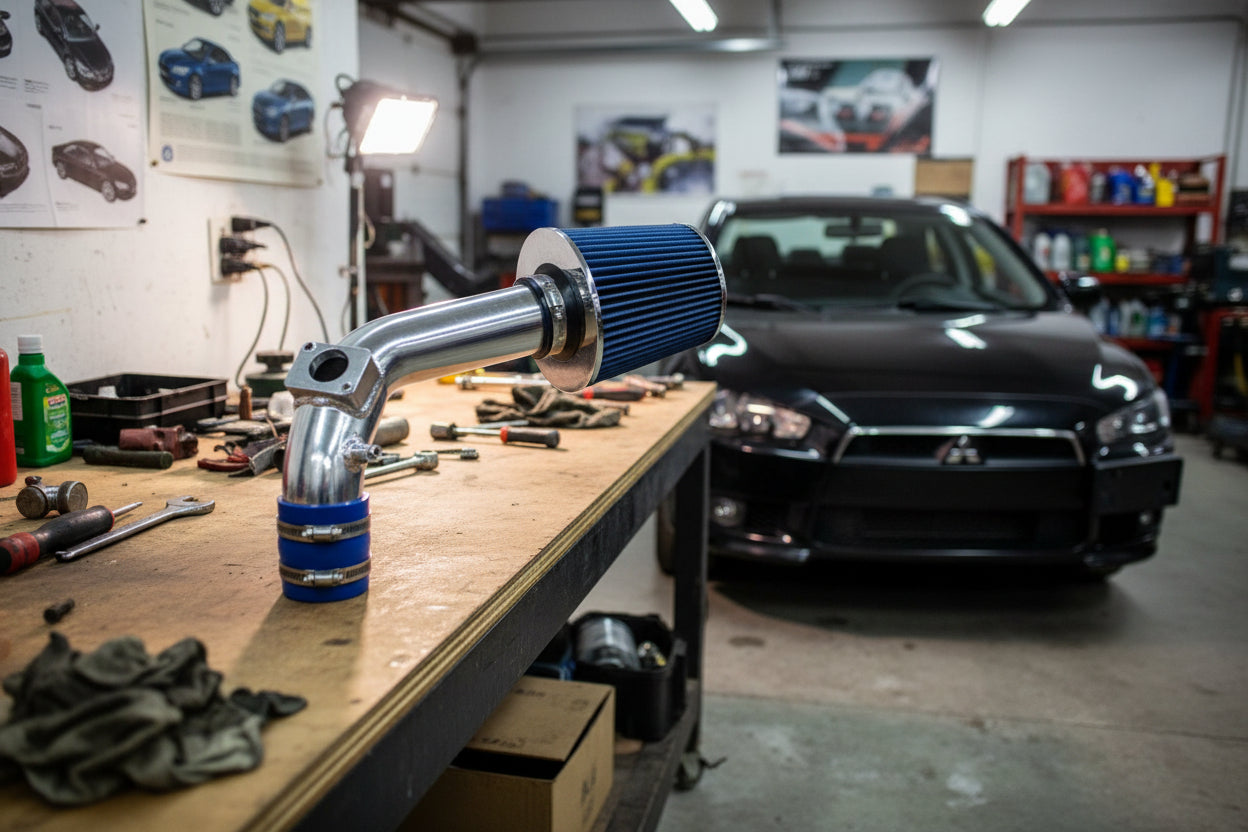 Cold Air Intake for Mitsubishi Lancer (2008-2014) 2.0L 2.4L Engine - BLue Default Title