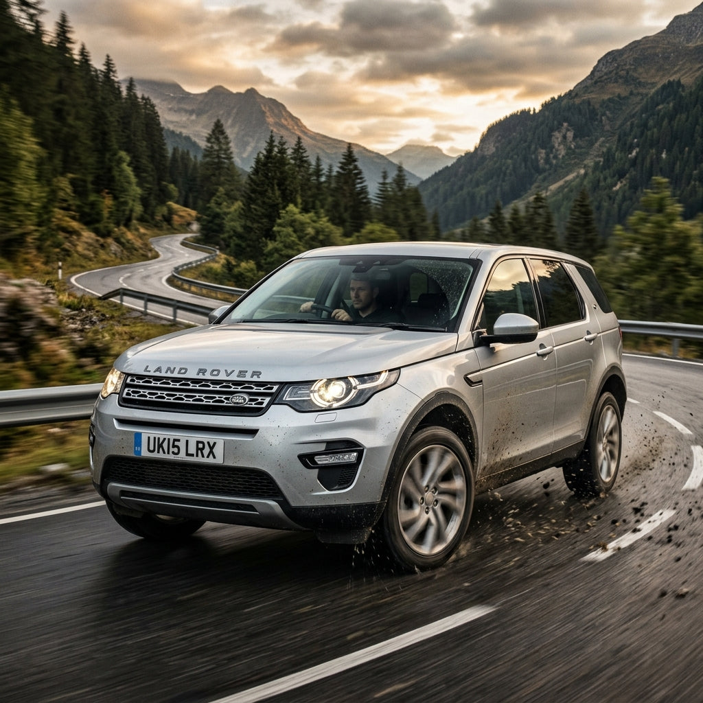 Action Shot: Land Rover Discovery Sport Driving Fast