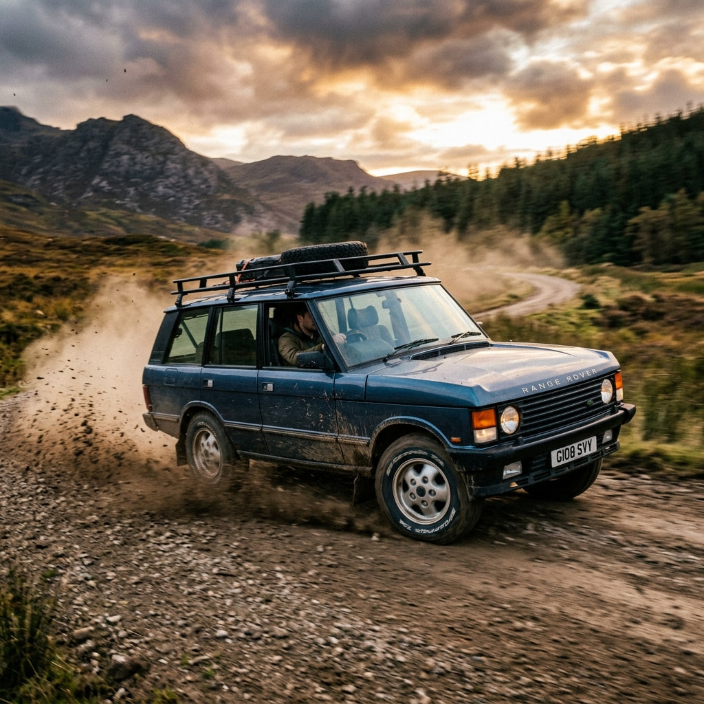 Action Shot: Land Rover Range Rover Driving Fast