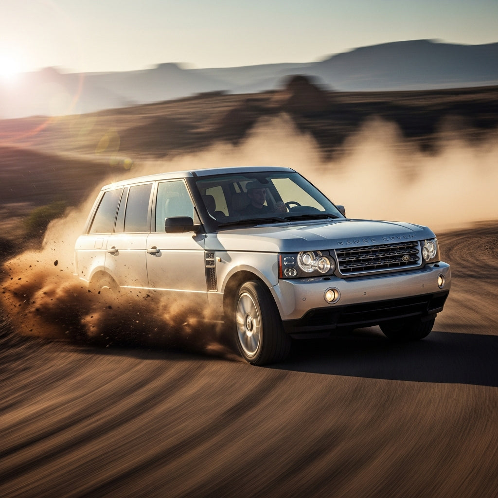 Action Shot: Land Rover Range Rover Driving Fast
