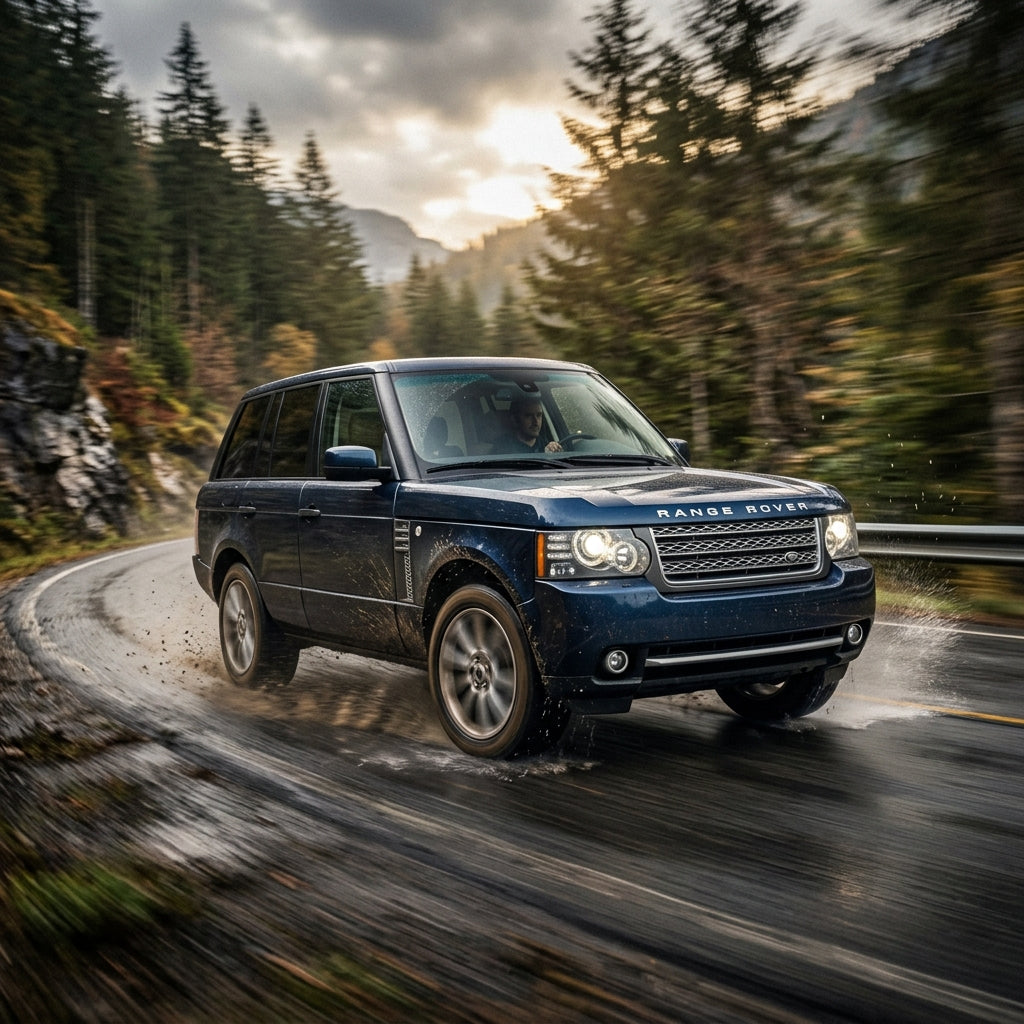 Action Shot: Land Rover Range Rover Driving Fast