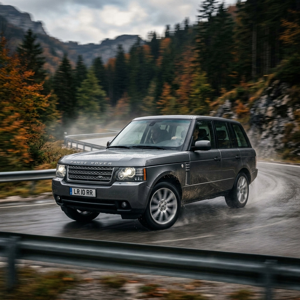 Action Shot: Land Rover Range Rover Driving Fast