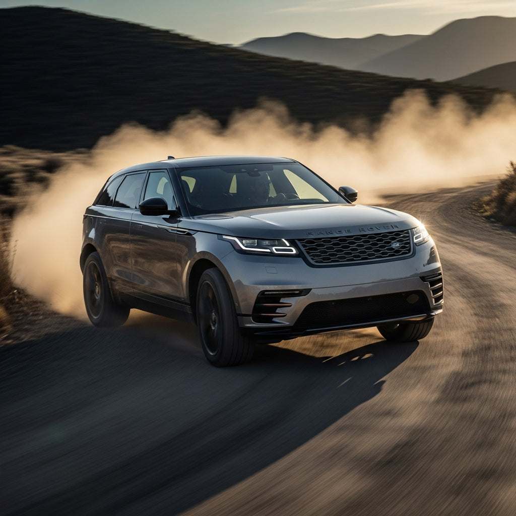 Action Shot: Land Rover Velar Driving Fast