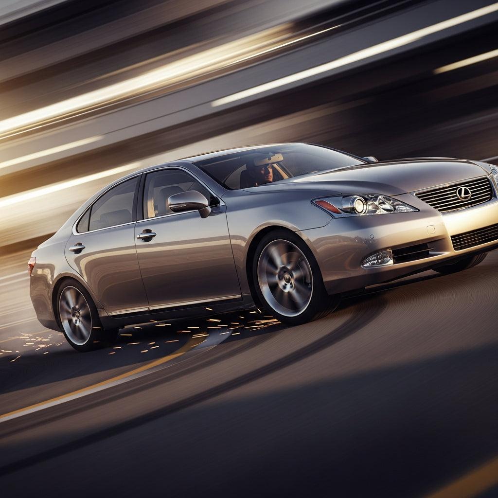 Action Shot: Lexus ES Driving Fast