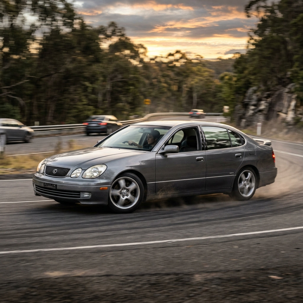 Action Shot: Lexus GS Driving Fast