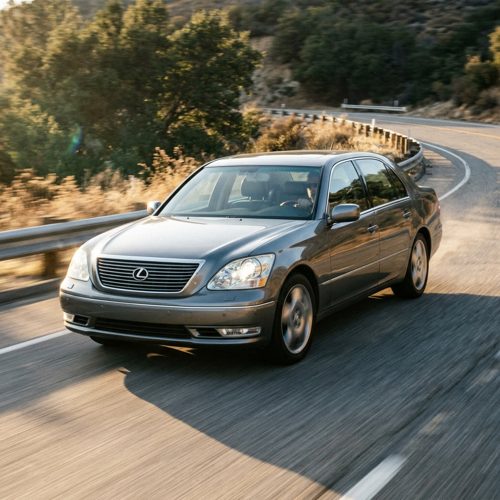 Action Shot: Lexus LS,SC Driving Fast