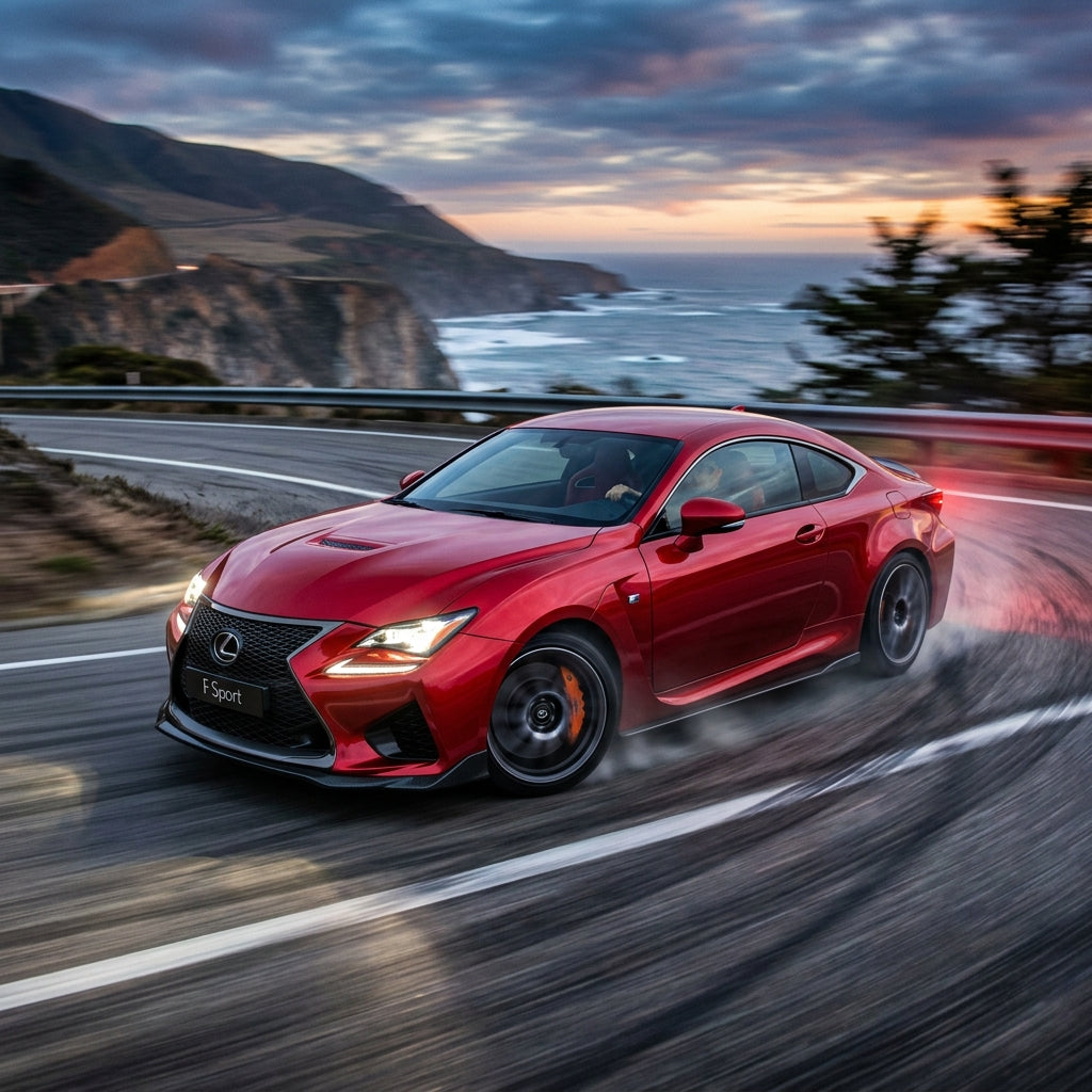 Action Shot: Lexus RC Driving Fast