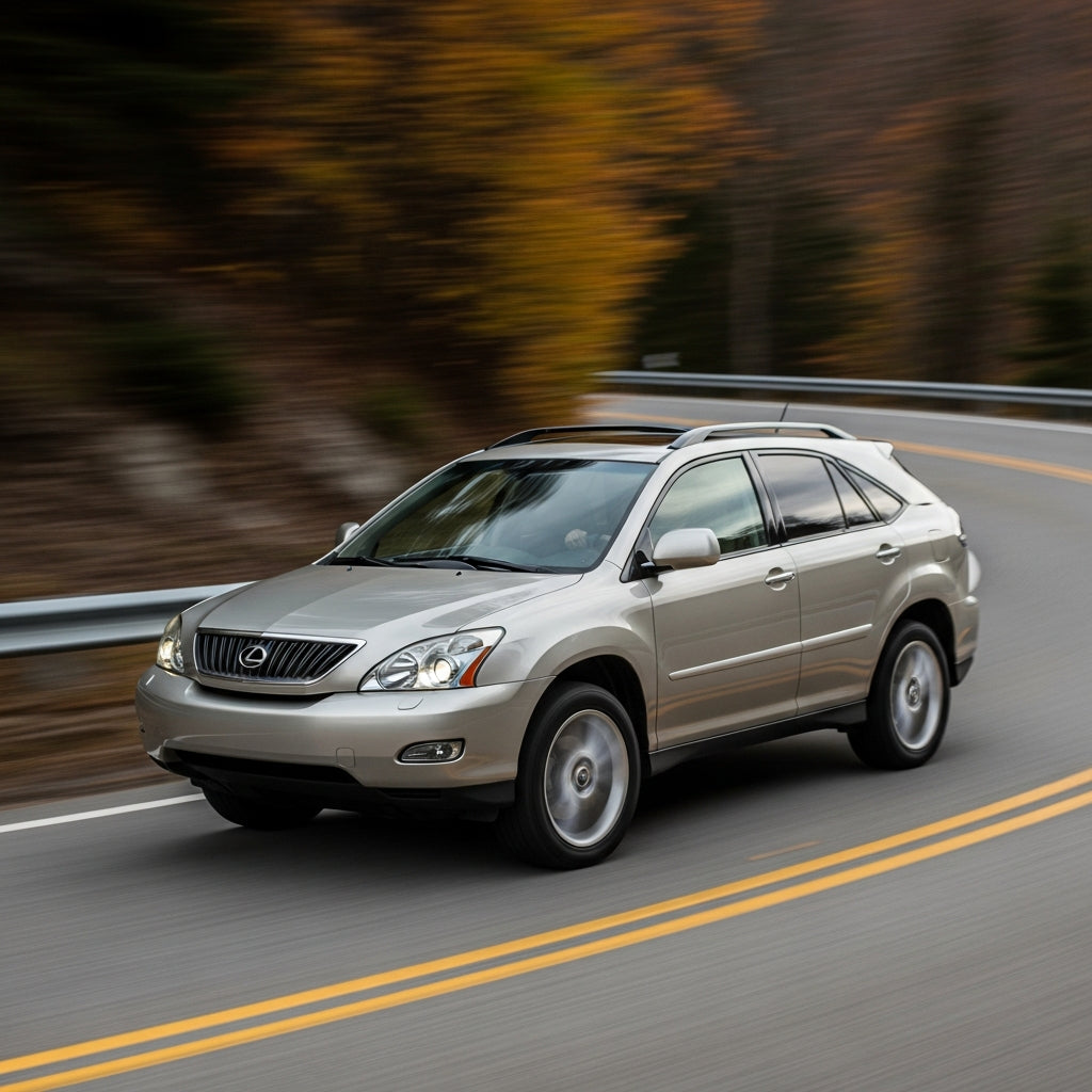 Action Shot: Lexus RX Driving Fast