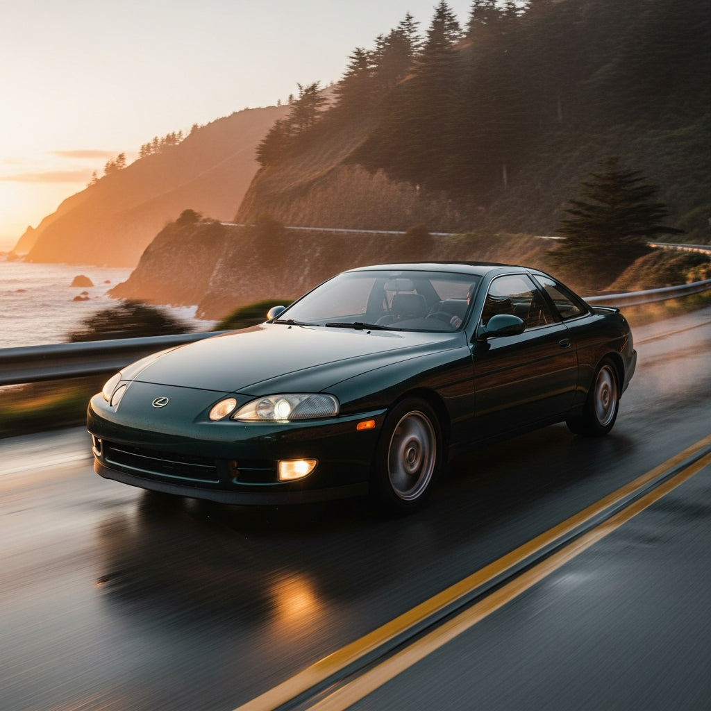 Action Shot: Lexus SC Driving Fast