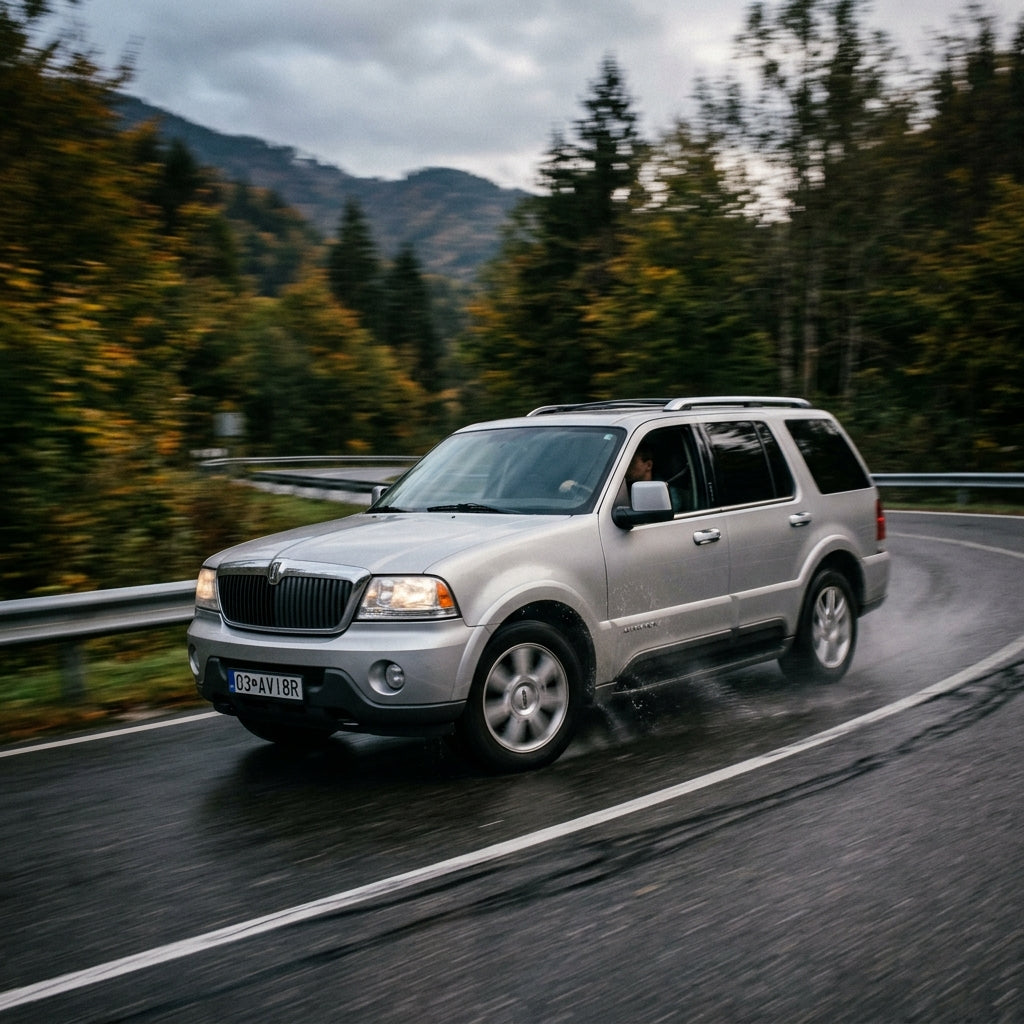 Action Shot: Lincoln Aviator Driving Fast
