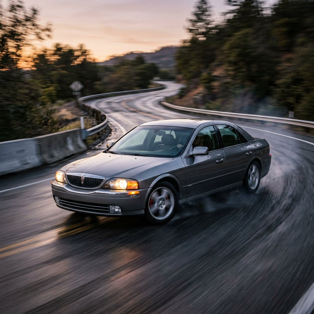Action Shot: Lincoln LS Driving Fast