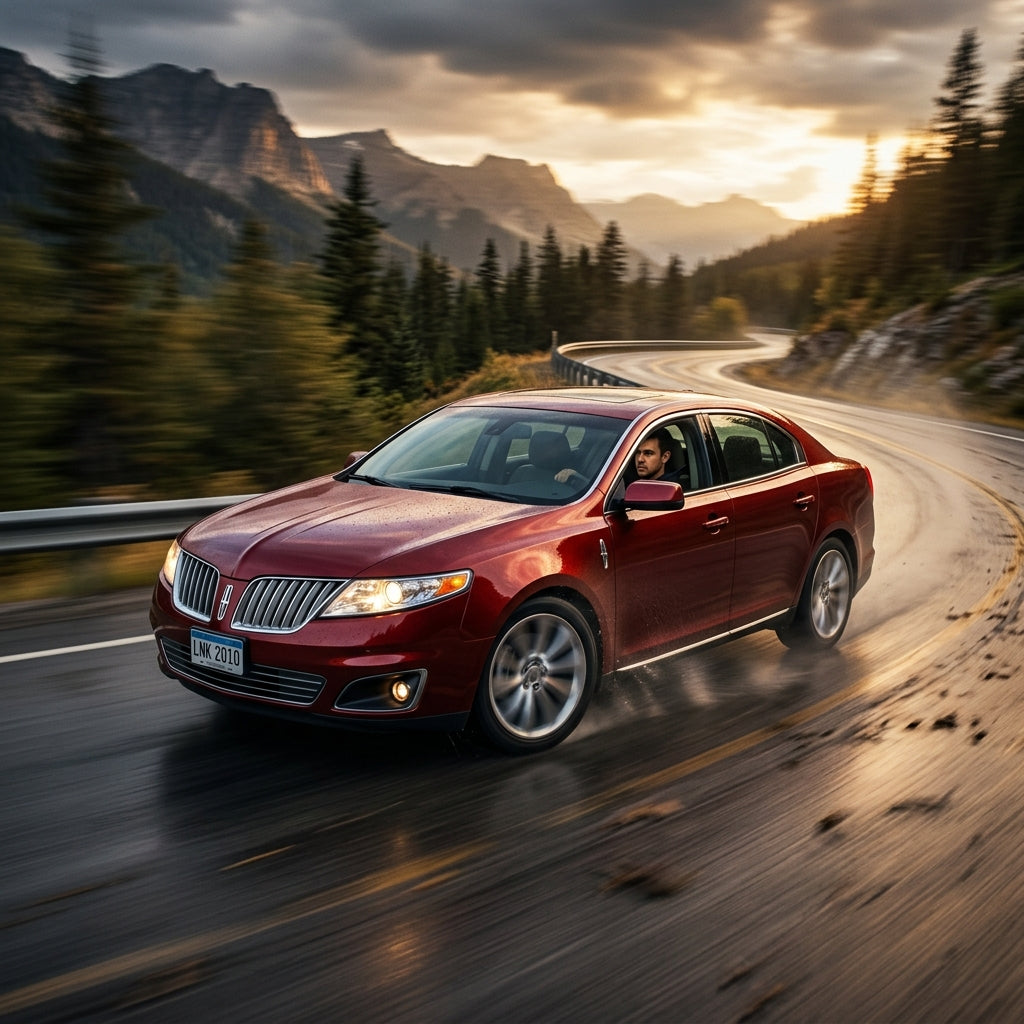 Action Shot: Lincoln MKS Driving Fast