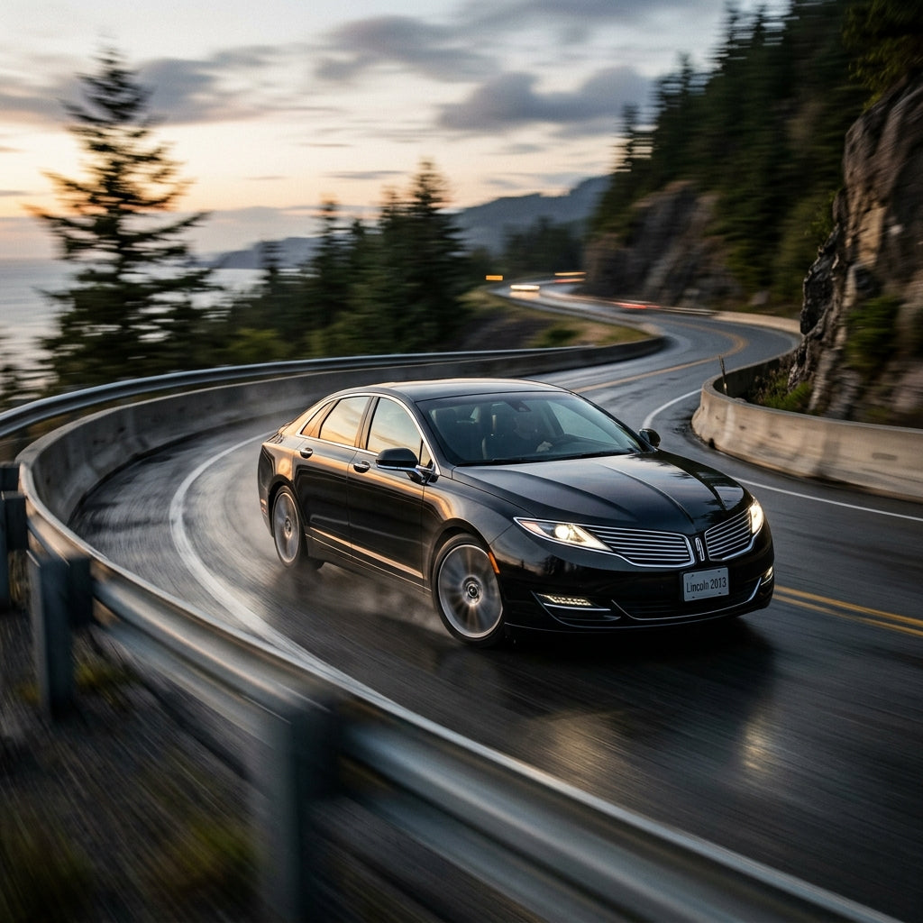 Action Shot: Lincoln MKS,MKT,MKZ Driving Fast