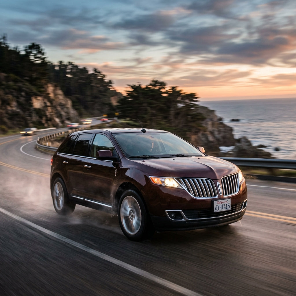 Action Shot: Lincoln MKX Driving Fast