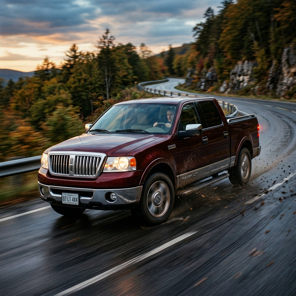 Action Shot: Lincoln Mark LT Driving Fast