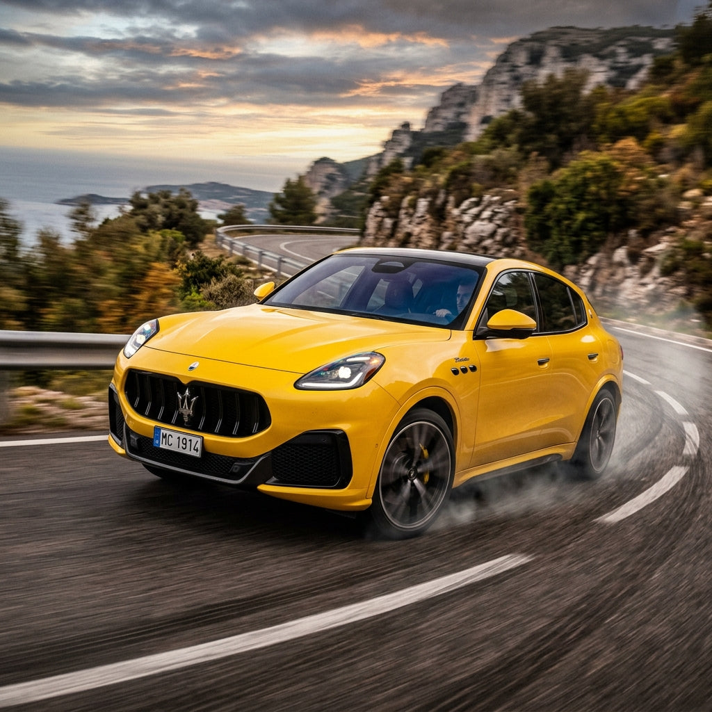 Action Shot: Maserati Grecale Driving Fast