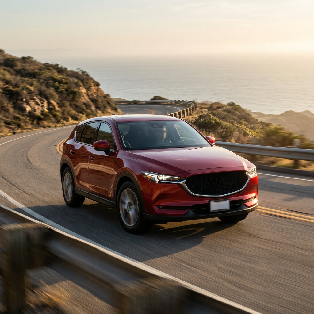 Action Shot: Mazda CX-5 Driving Fast