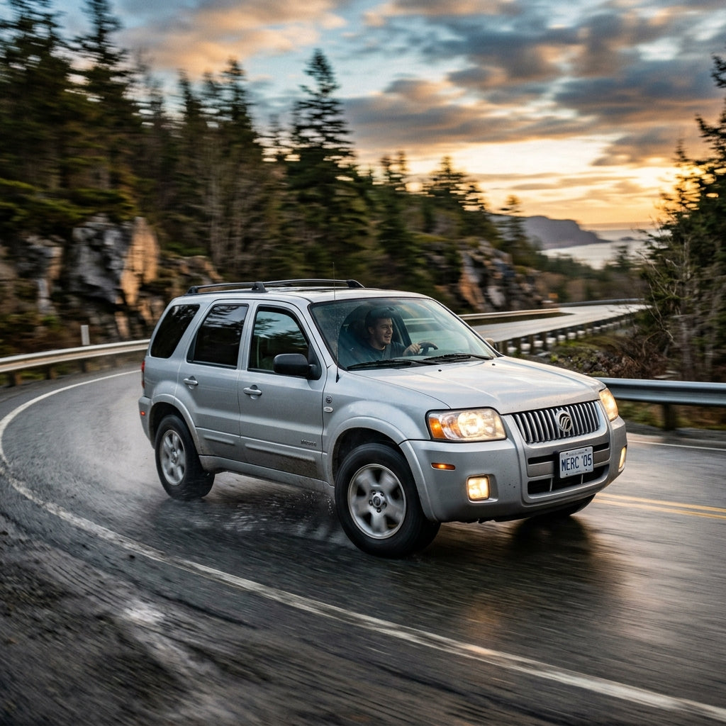 Action Shot: Mercury Mariner Driving Fast