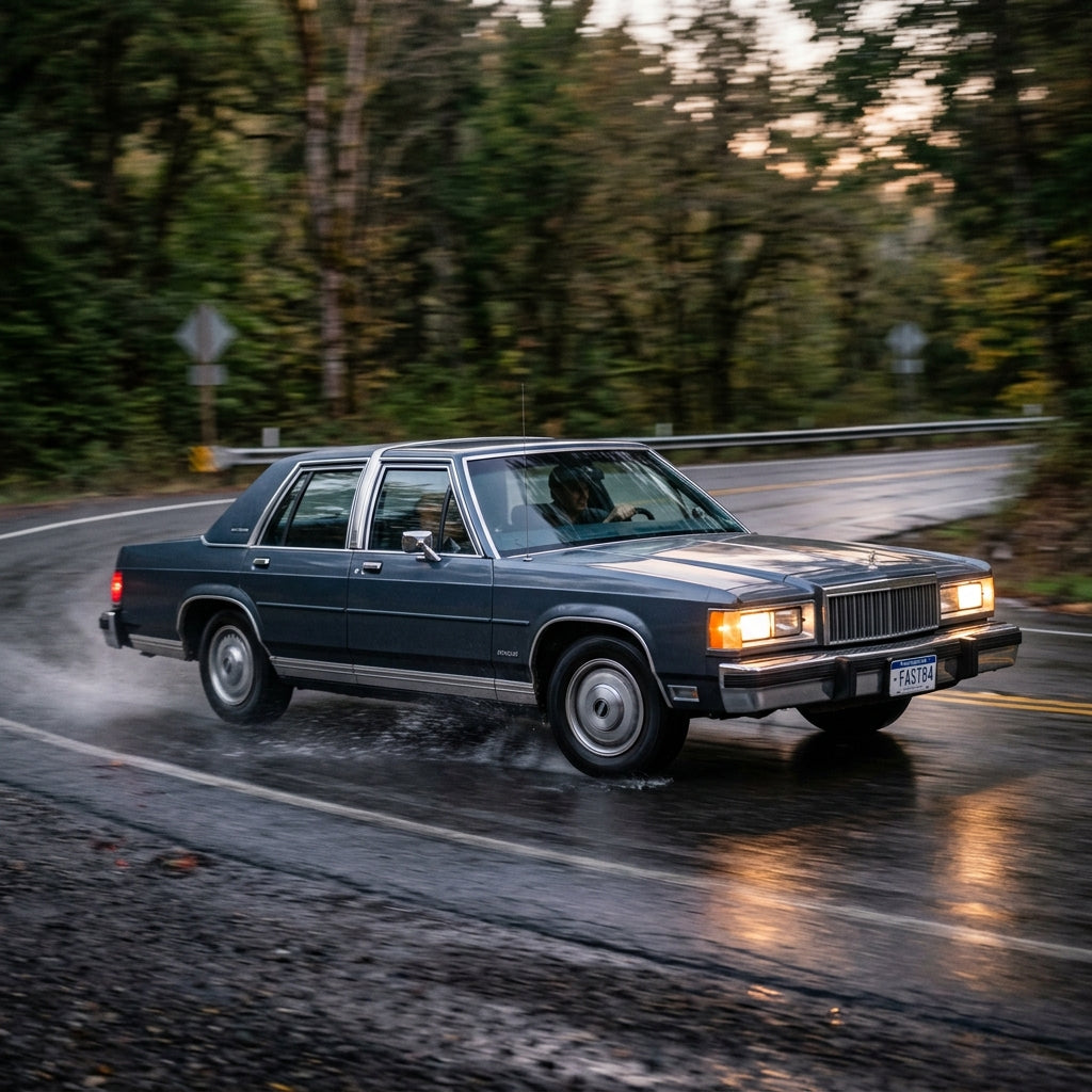Action Shot: Mercury Marquis Driving Fast