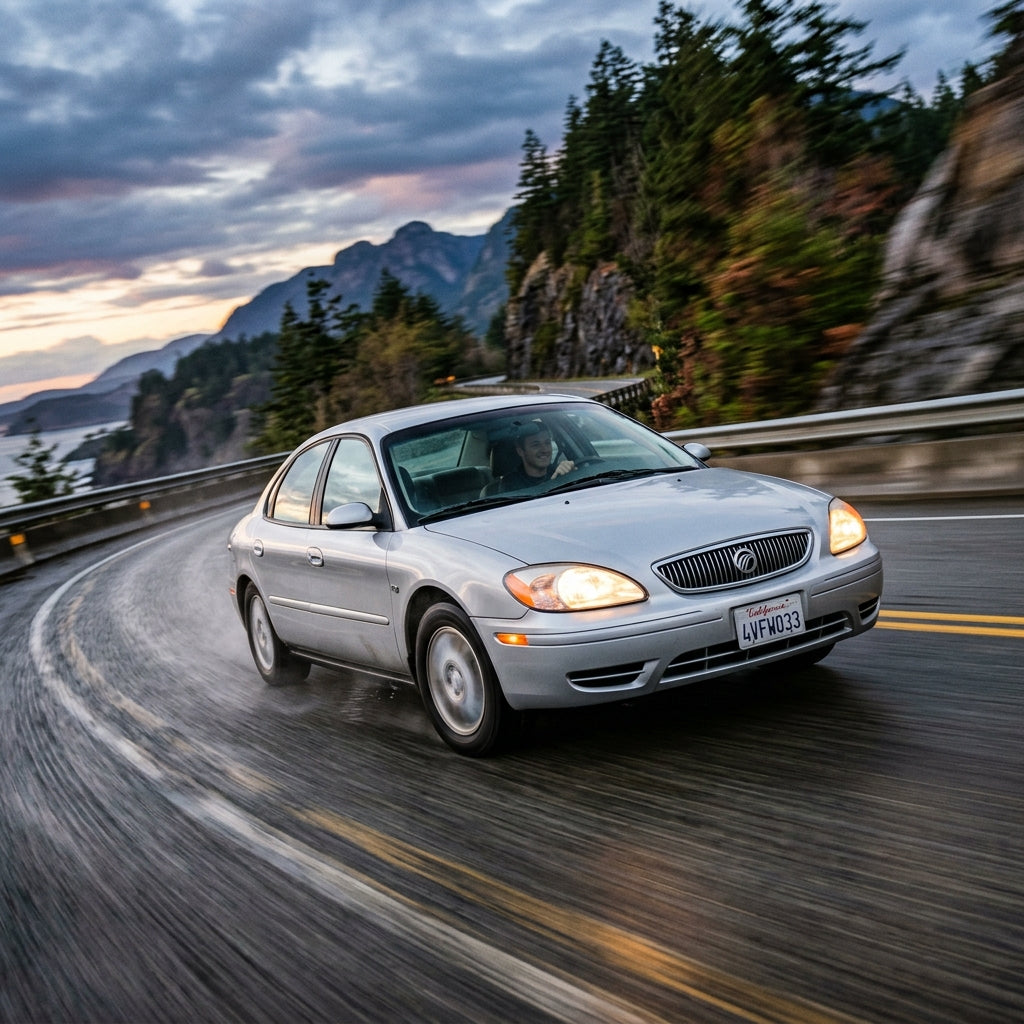 Action Shot: Mercury Sable Driving Fast