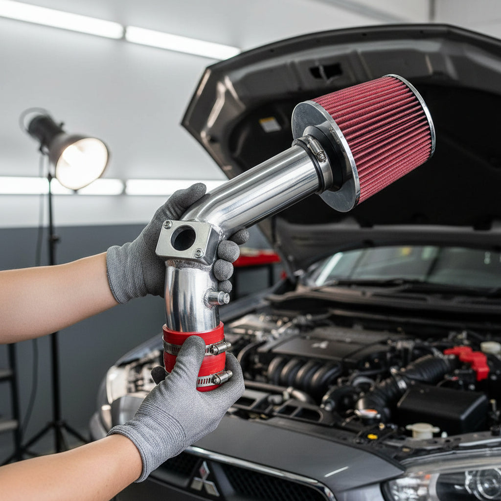 Performance Air Intake For Mitsubishi Lancer (2008-2014) With 2.0L/ 2.4L L4 Engines Red Default Title