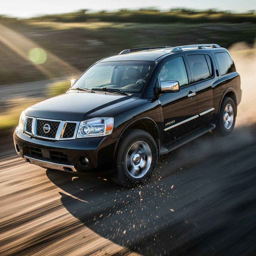 Action Shot: Nissan Armada Driving Fast