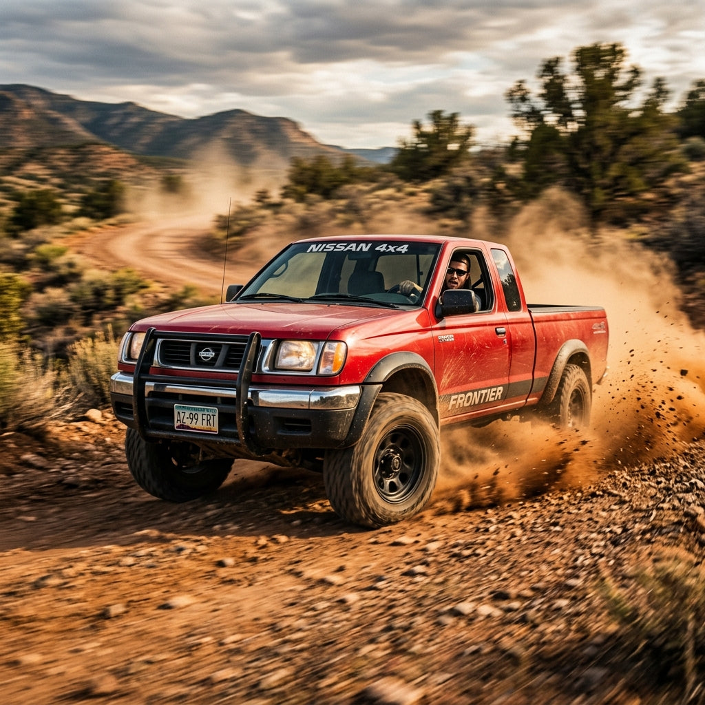 Action Shot: Nissan Frontier Driving Fast