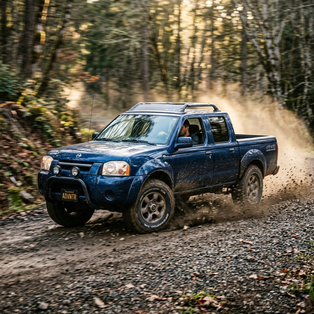 Action Shot: Nissan Frontier Driving Fast