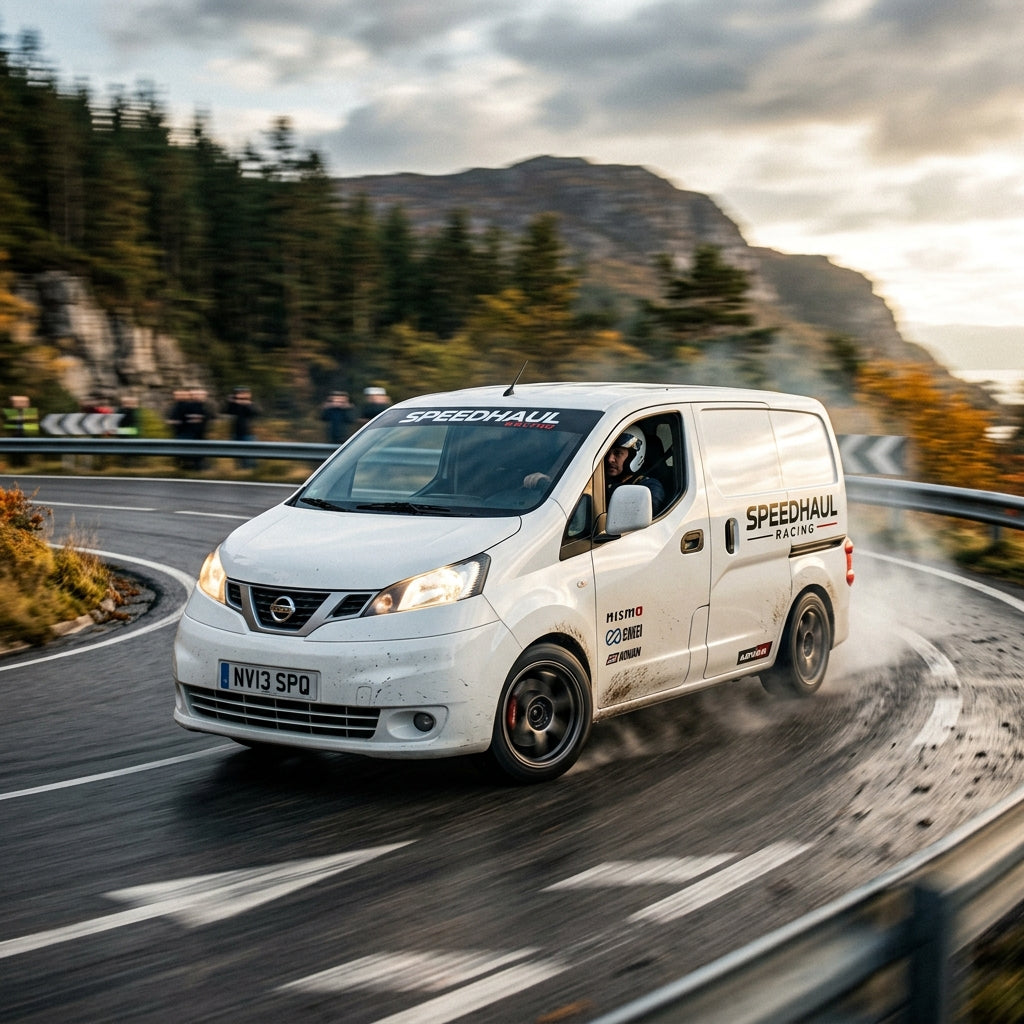 Action Shot: Nissan NV200 Driving Fast