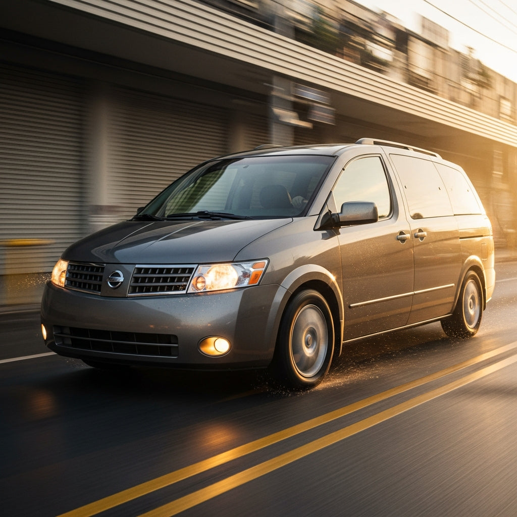 Action Shot: Nissan Quest Driving Fast