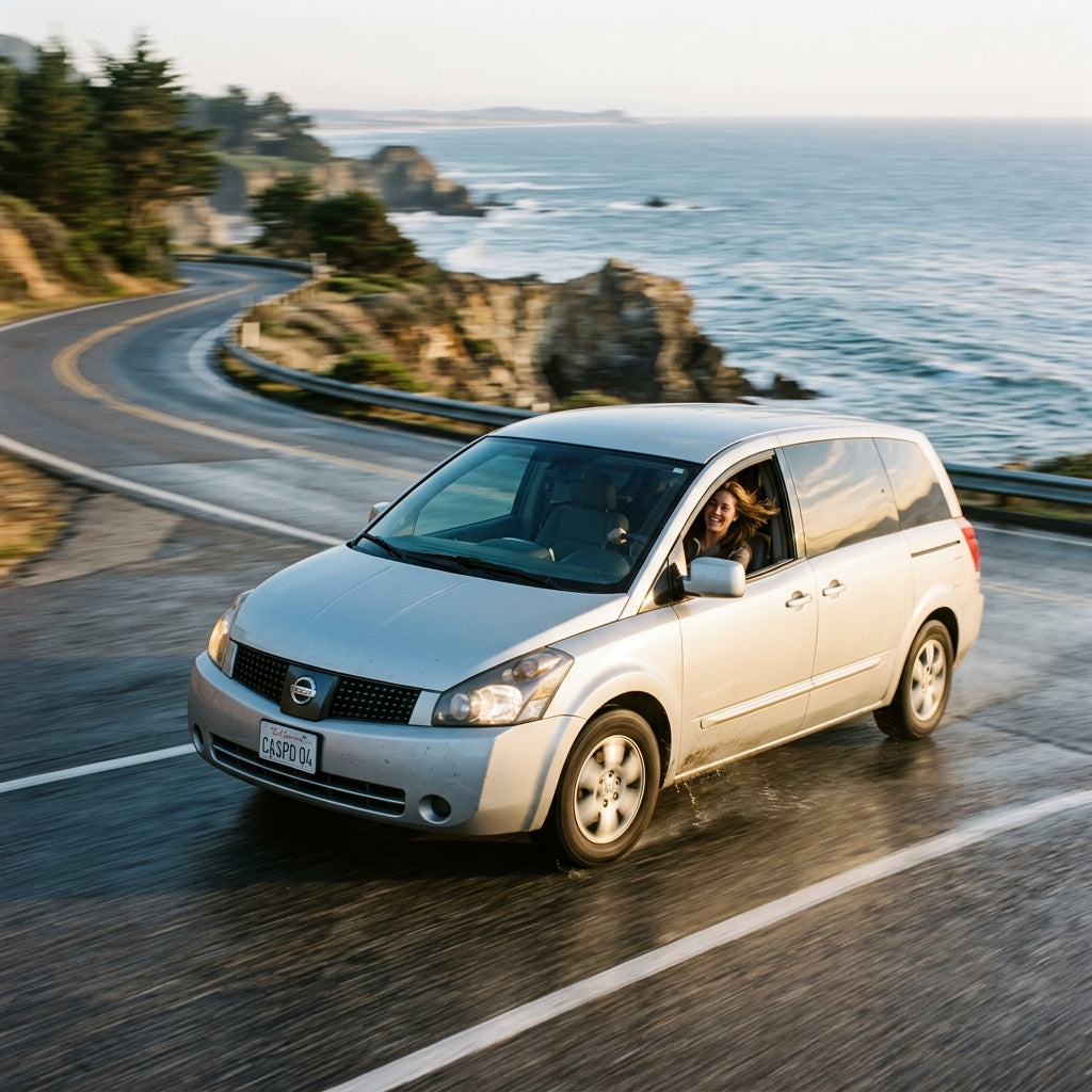 Action Shot: Nissan Quest Driving Fast