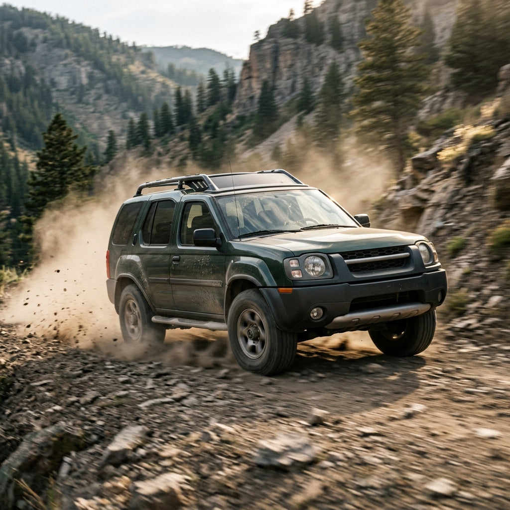 Action Shot: Nissan Xterra Driving Fast