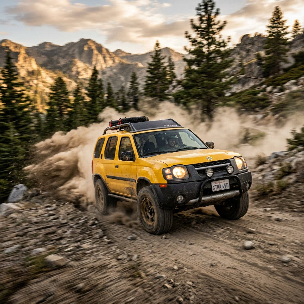 Action Shot: Nissan Xterra Driving Fast