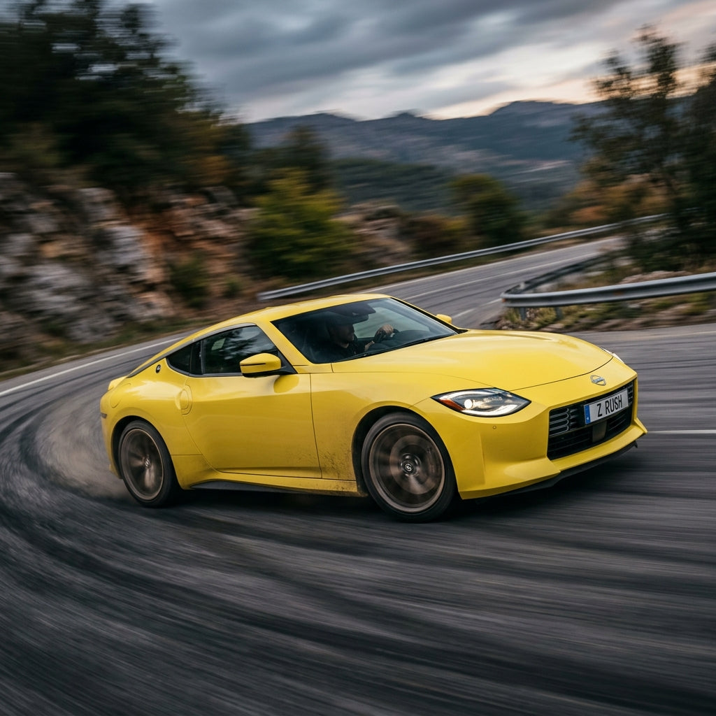 Action Shot: Nissan Z Driving Fast